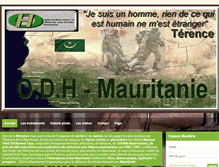 Tablet Screenshot of odh-mauritanie.com